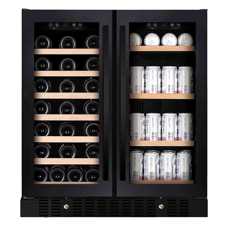 Wine Beer Fridge Under Counter - 176Lガラス扉ドリンク冷蔵庫、カウンター下ビール冷蔵庫、ワインクーラー、飲料冷蔵庫、家庭用スマートワイン冷蔵庫