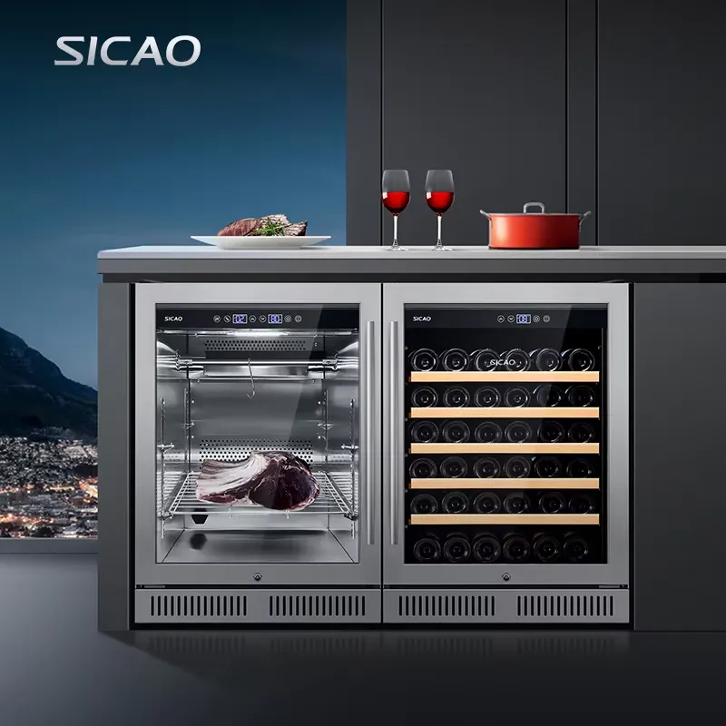Wine Beer Fridge Under Counter - アンダーカウンター ドライエイジング冷蔵庫 ワインビールクーラー サイドバイサイド冷蔵庫 バーキャビネット 業務用