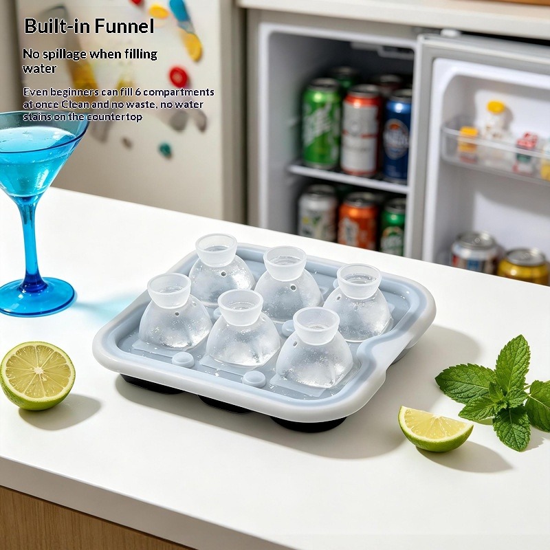 鮮やかなステレオヘッド型アイスキューブモールド、強力な細部形 - Wine & Beer Unlimited Spirits のレビューと価格
