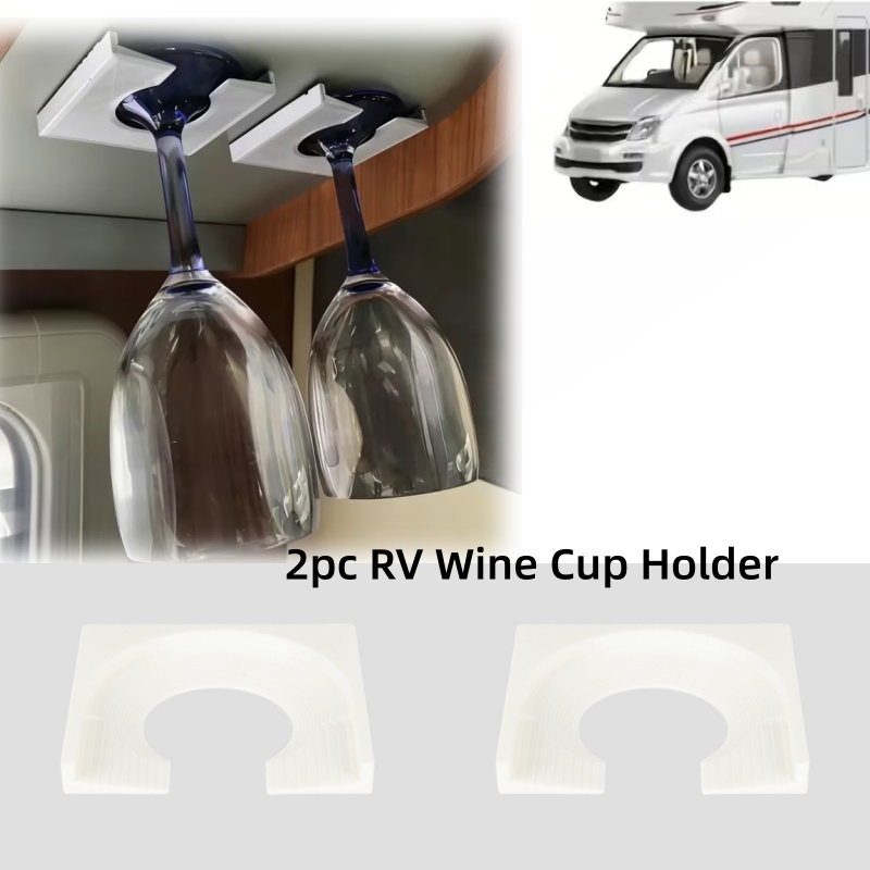 2pc RV キャンピングカーワインカップホルダー 自己粘着 - Wine & Beer Unlimited Spirits のレビューと価格