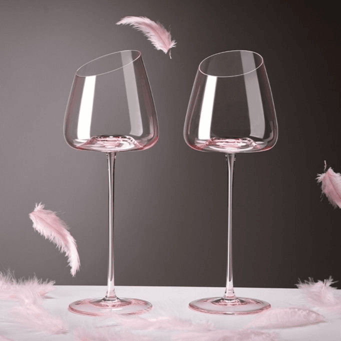 フランス産ピンクフラミンゴ赤ワイングラスセット クリスタルガ - Wine Or Beer のレビューと価格