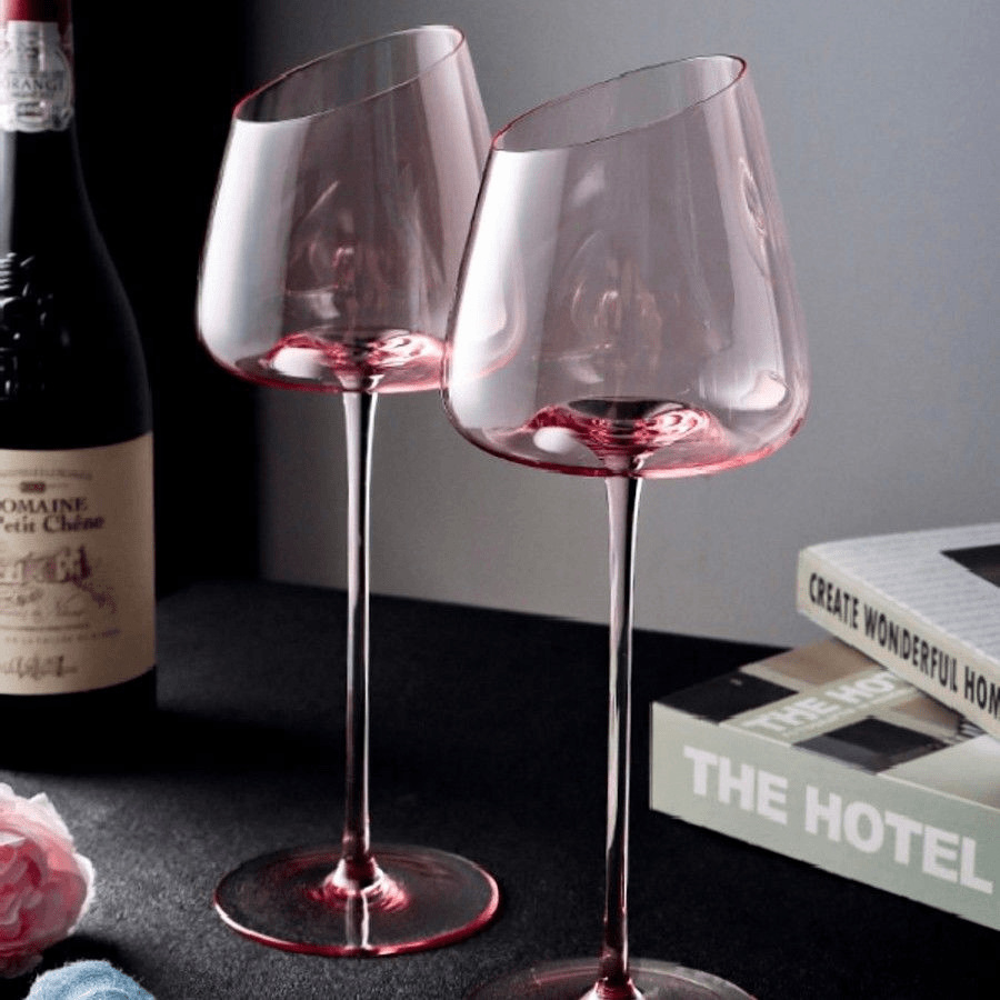 フランス産ピンクフラミンゴ赤ワイングラスセット クリスタルガ - Wine Or Beer のレビューと価格