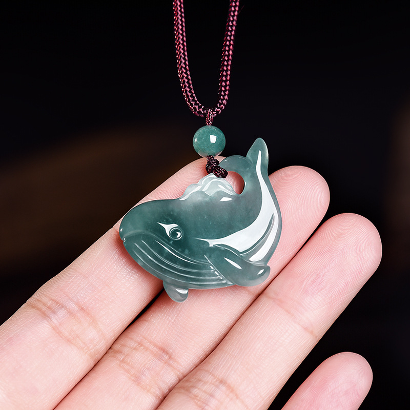 天然ビルマ翡翠クジラペンダントネックレスアクセサリー本物の翡 - Cocktail Shaker Set のレビューと価格