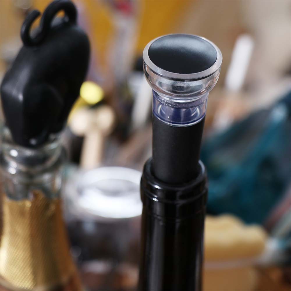 5-in-1電動ワインボトルオープナー、ベース付きで再利用可 - Wine Opener Electric のレビューと価格