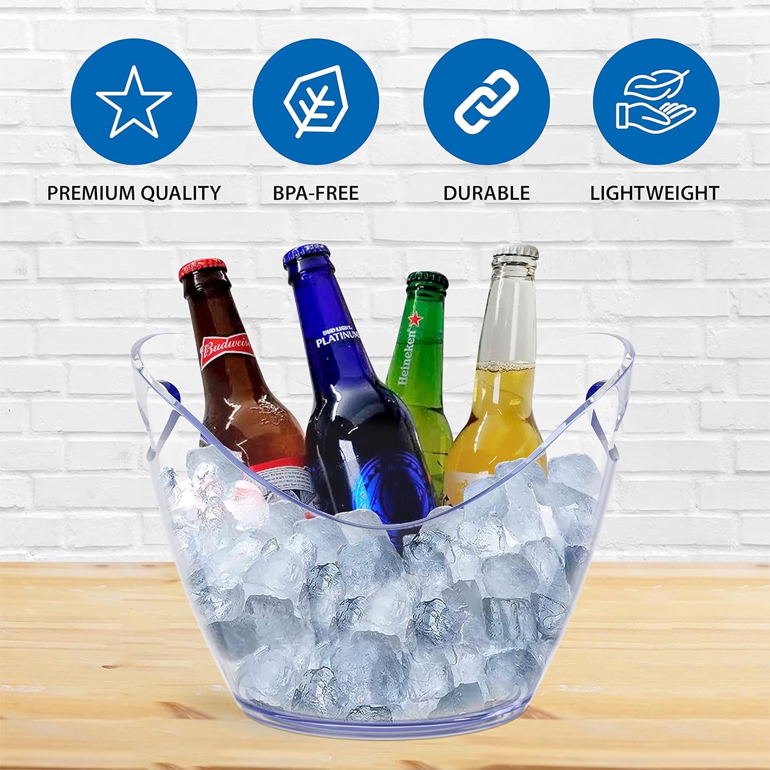 5個入り PET製 割れないアイスバケツ ワインバケツ 透明 - Wine Or Beer のレビューと価格