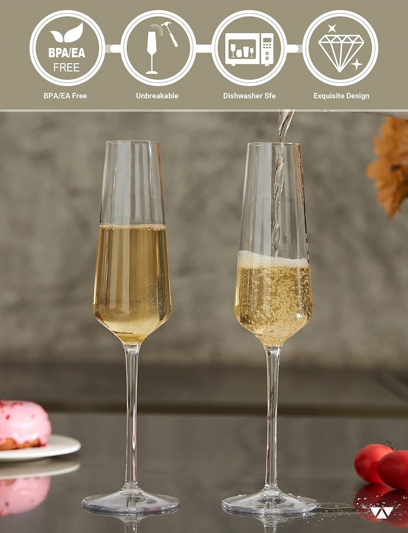 MICHLEY アンブレイカブル シャンパン フルート グラ - Wine Or Beer のレビューと価格