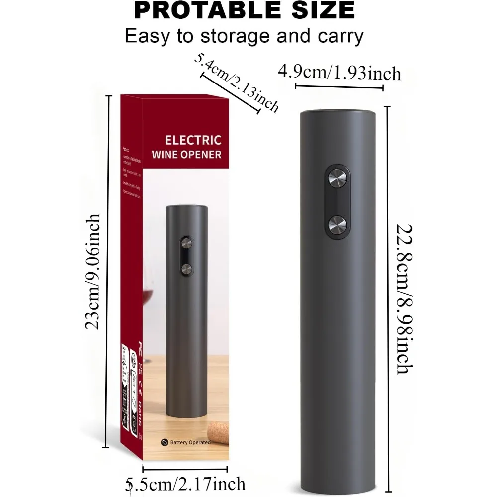 ワイン愛好家に適した充電ベースまたはLEDライト付きバッテリ - Wine Opener Electric のレビューと価格